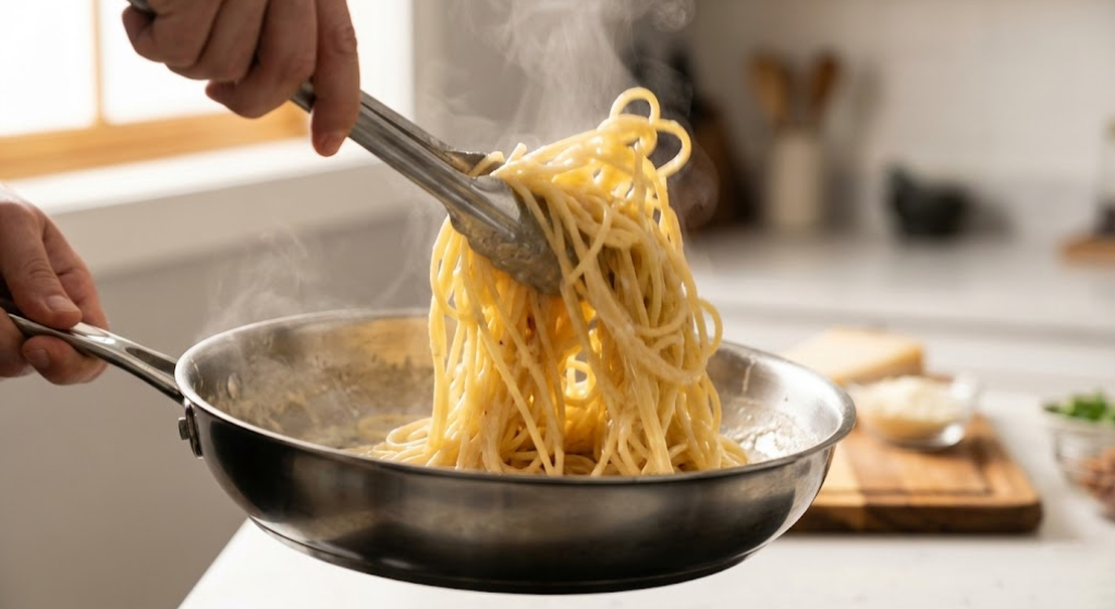 The Mantecatura Technique: Mastering Carbonara Emulsion guide